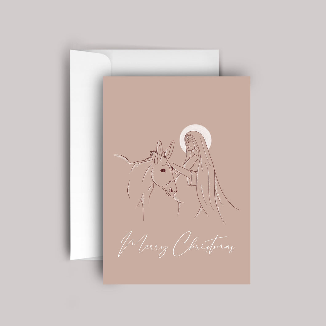 Theology of the Donkey Christmas Card