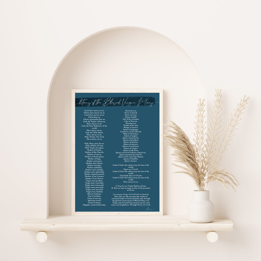 Litany of the Blessed Virgin Mary Art Print